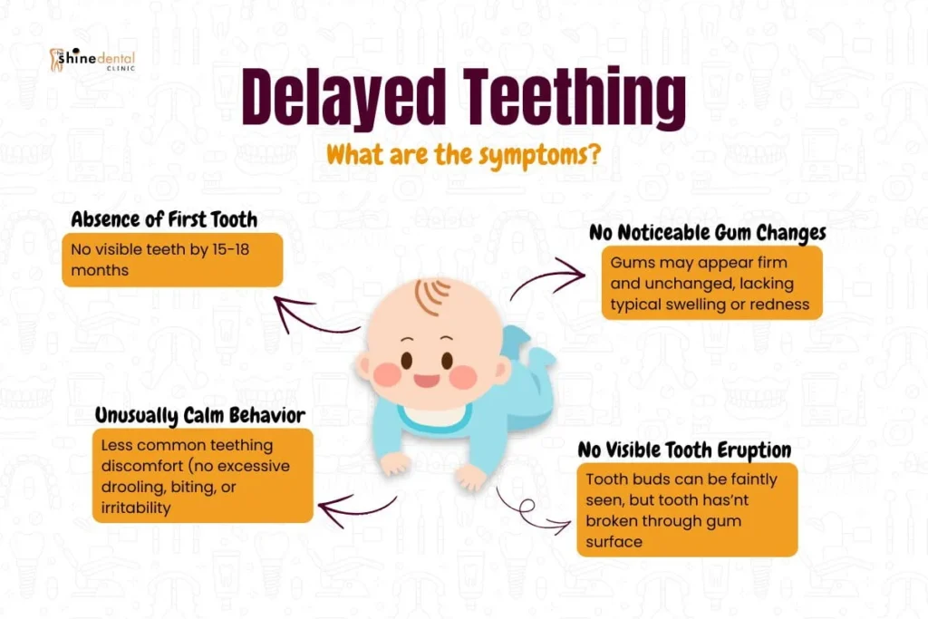 delayed teething symptoms by The Shine Dental Clinic
